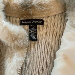 Faux fur and knit vest.  Excellent used condition.  Non-smoking home.